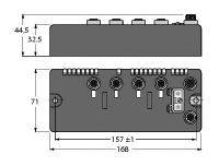 Turck BLCDN-4M12L-2RFID-S-2RFID-S 6811055 Sensor/Aktorbox aktiv 1St.