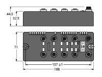 Turck BLCDN-8M12L-4AI-VI-8XSG-PD 6811065 Sensor/Aktorbox aktiv 1St.