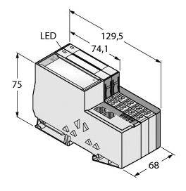 Turck TI-BL20-E-EN-4 7030615 Sensor/Aktorbox passiv 1St.