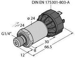 Turck Drucktransmitter 1 St. PT40R-2004-I2-DA91/X