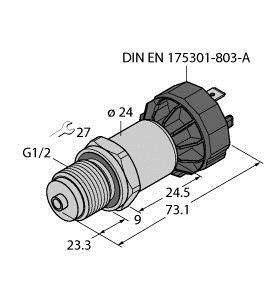 Turck Drucktransmitter 1 St. PT25R-1008-I2-DA91/X