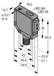 Turck 3045786 QM42VN6FPQ Lichtleitersensor 1 St. (L x B x H) 48.5 x 12.7 x 60.2mm