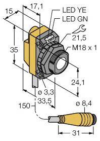Turck 3073164 Ultraschall-Reflexionstaster QS18UNAEQ 1St.