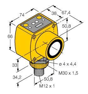 Turck 3072183 Ultraschall-Reflexionstaster QT50UVR3FQ 1St.