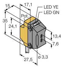 Turck 3078582 QS18VN6FP W/30 Lichtleitersensor 1 St. (Ø x H) 18mm x 34.5mm