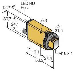 Turck 3050969 SM312FVG Lichtleitersensor 1 St. (L x B x H) 53.3 x 12.3 x 30.7mm