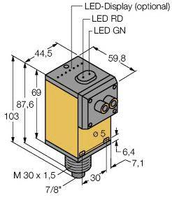 Turck 3037017 Q45BW22FPQ Lichtleitersensor 1 St. (L x B x H) 60.5 x 44.5 x 101.6mm