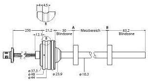 Turck Linearwegsensor LTE1000M-HT10-LU10-P-0.25-H1151
