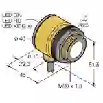 Turck 3074840 Ultraschall-Reflexionstaster T30UIPB-CRFV 1St. Turck 3074840 Ultraschall-Reflexionstaster T30UIPB-CRFV 1St.
