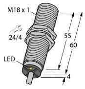 Turck Näherungsschalter bündig BI5-M18-RDZ3X 7M