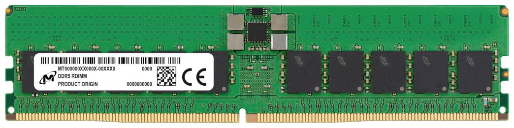 Micron MTC20F2085S1RC48BA1R PC-Arbeitsspeicher Kit DDR5 32GB 2 x 16GB 4800MHz 288pin DIMM CL40 MTC20F2085S1RC48BA1R
