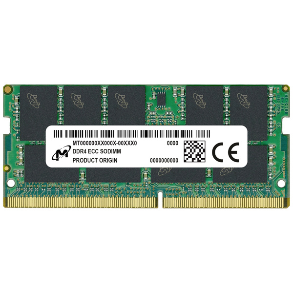 Crucial MTA18ASF2G72HZ-3G2R1R Laptop-Arbeitsspeicher Modul DDR4 16GB 1 x 16GB ECC 3200MHz 260pin SO-DIMM CL22