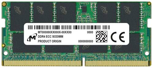 Crucial MTA9ASF2G72HZ-3G2R Laptop-Arbeitsspeicher Modul DDR4 16GB 1 x 16GB ECC 3200MHz 260pin SO-DIM