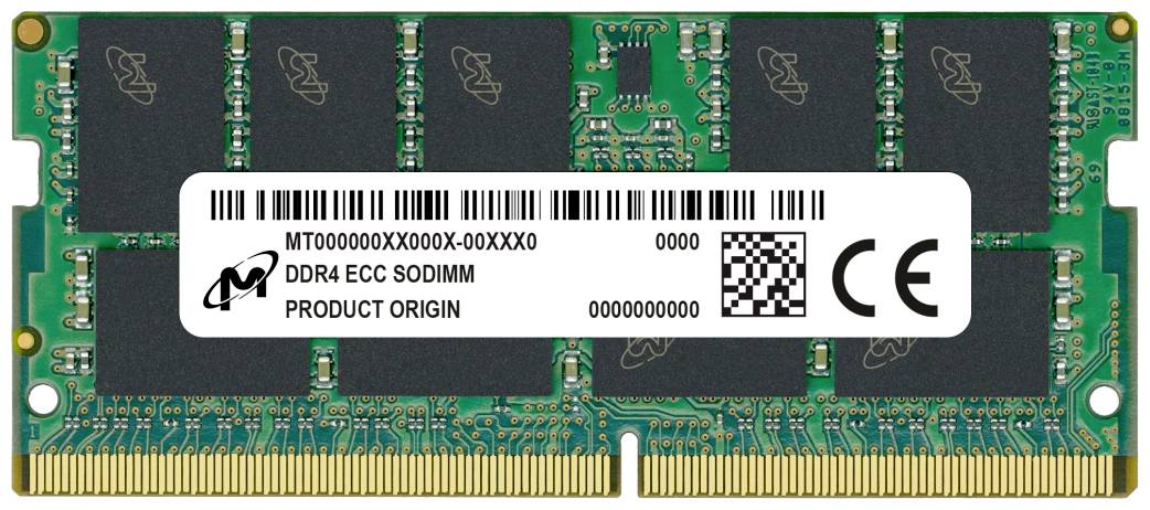 Micron MTA18ASF4G72HZ-3G2R Laptop-Arbeitsspeicher Modul DDR4 32GB 1 x 32GB ECC 3200MHz 260pin SO-DIMM CL22 MTA18ASF4G72HZ-3G2R