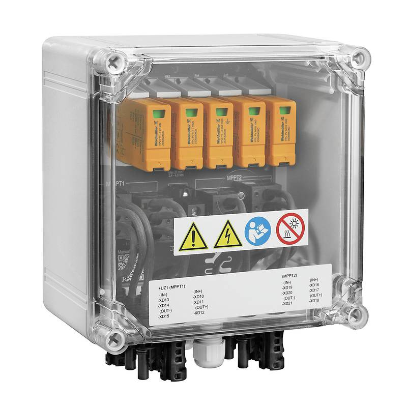 Weidmüller 2866360000 PVN DC 2IN/1OUTX2 2MPPT SPD1R EVO 1.1KV Generatoranschlusskasten 1 St.