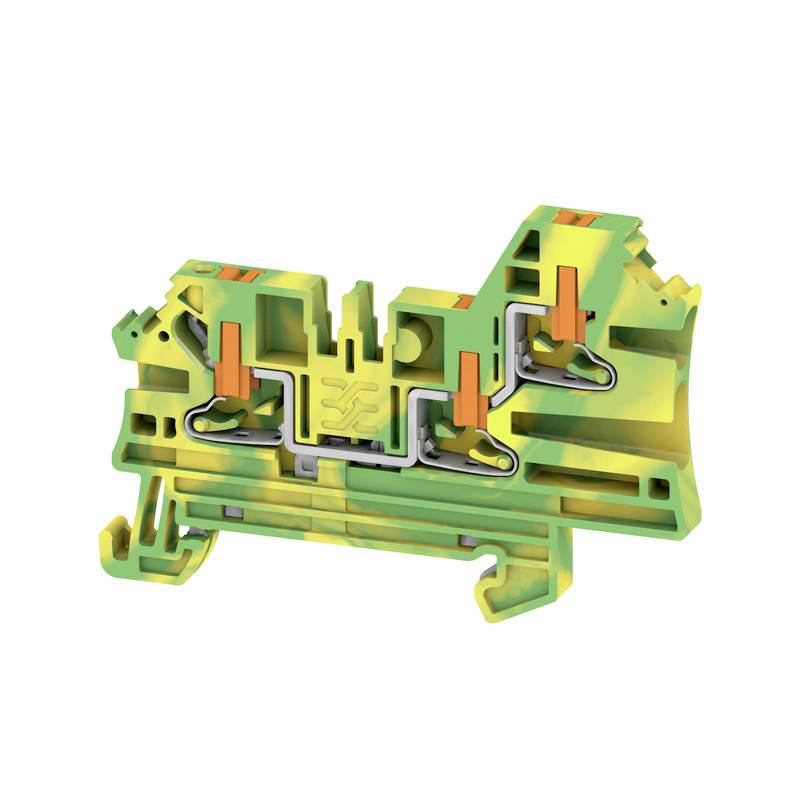Weidmüller 2847600000 Schutzleiterklemme Push-In-Klemme, Steckanschluss Grün-Gelb 50St.