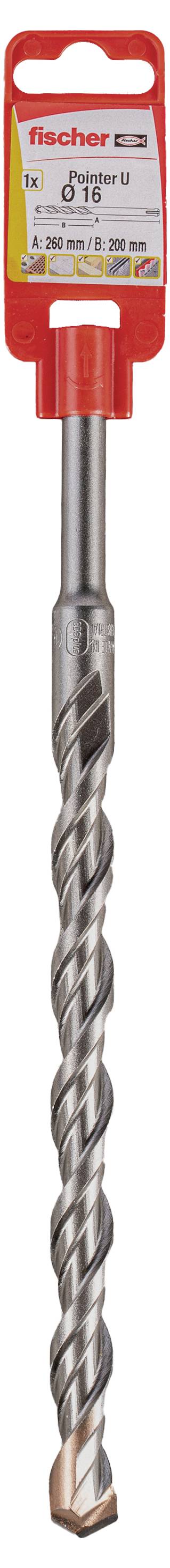 Fischer SDS Plus Pointer U 18/400/450 568194 Stein-Spiralbohrer 18mm Gesamtlänge 450mm 1St.