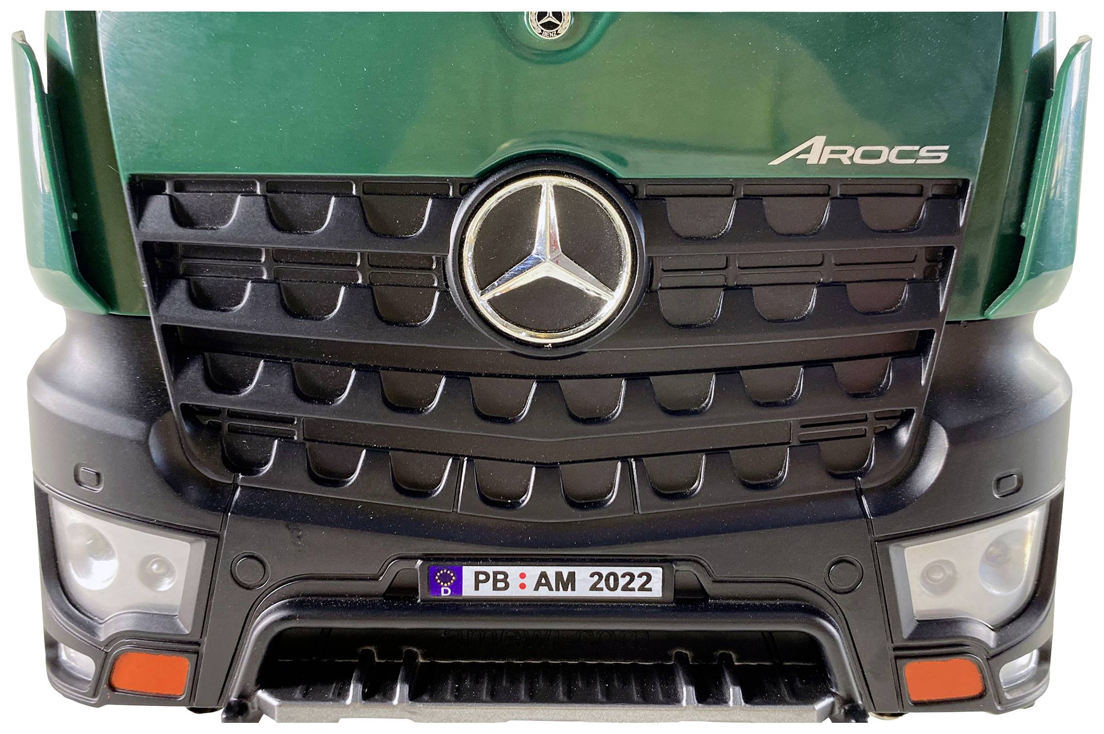 Amewi 22568 Arocs Kranwagen 1:14 Elektro RC Modell-LKW RtR inkl. Akku und Ladekabel, mit Geräuschefunktion, mit Lichteffekt