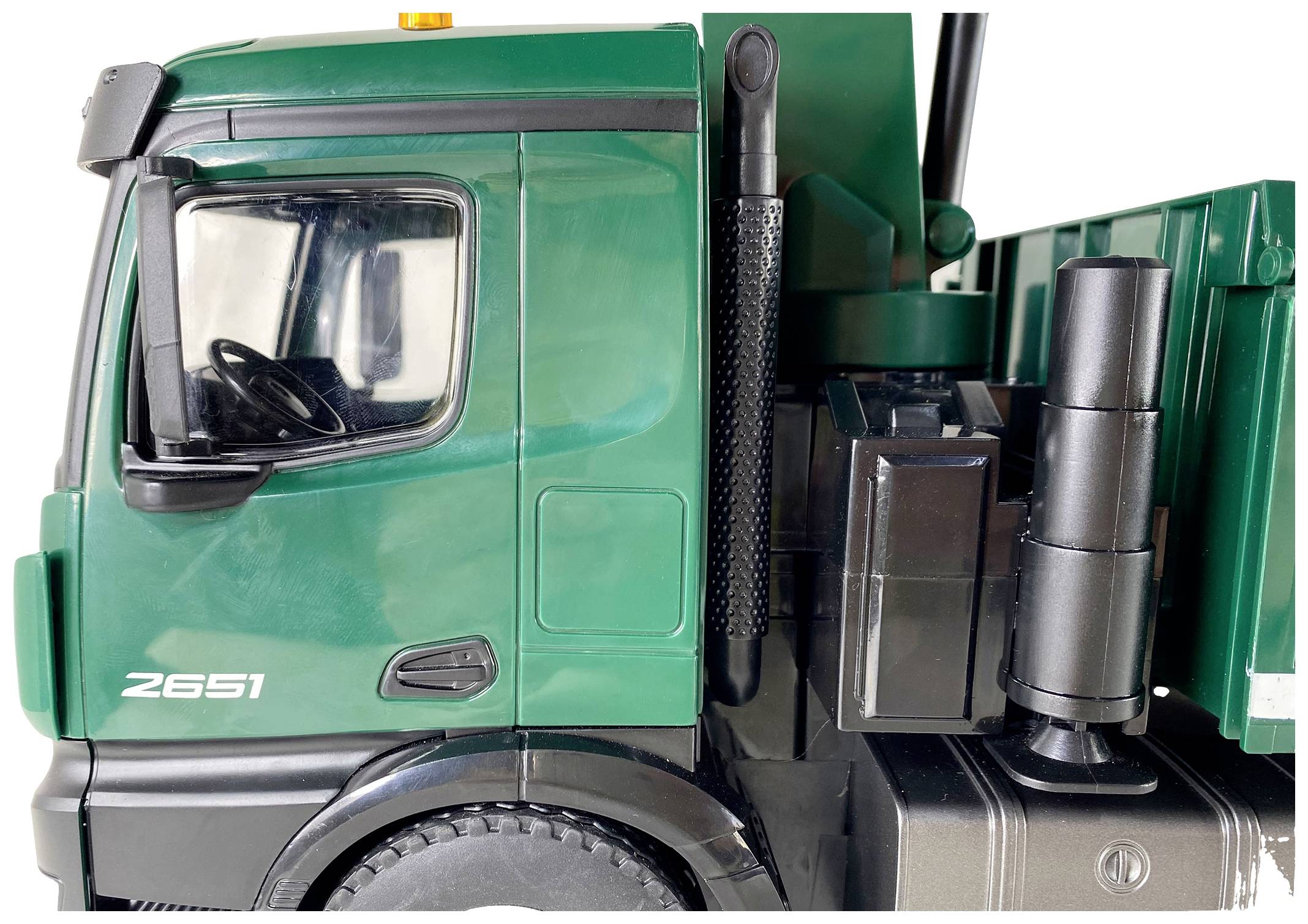 Amewi 22568 Arocs Kranwagen 1:14 Elektro RC Modell-LKW RtR inkl. Akku und Ladekabel, mit Geräuschefunktion, mit Lichteffekt