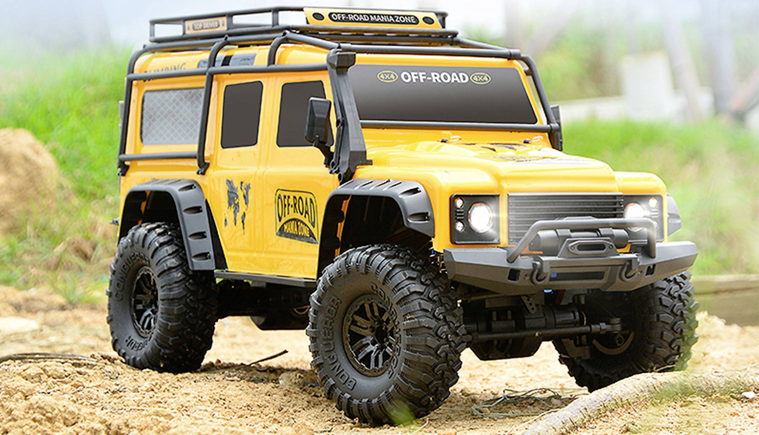 Amewi Dirt Climbing SUV Safari Brushed 1:10 RC Modellauto Elektro Crawler Allradantrieb (4WD) RtR 2,4GHz Inkl. Akku und Ladegerät