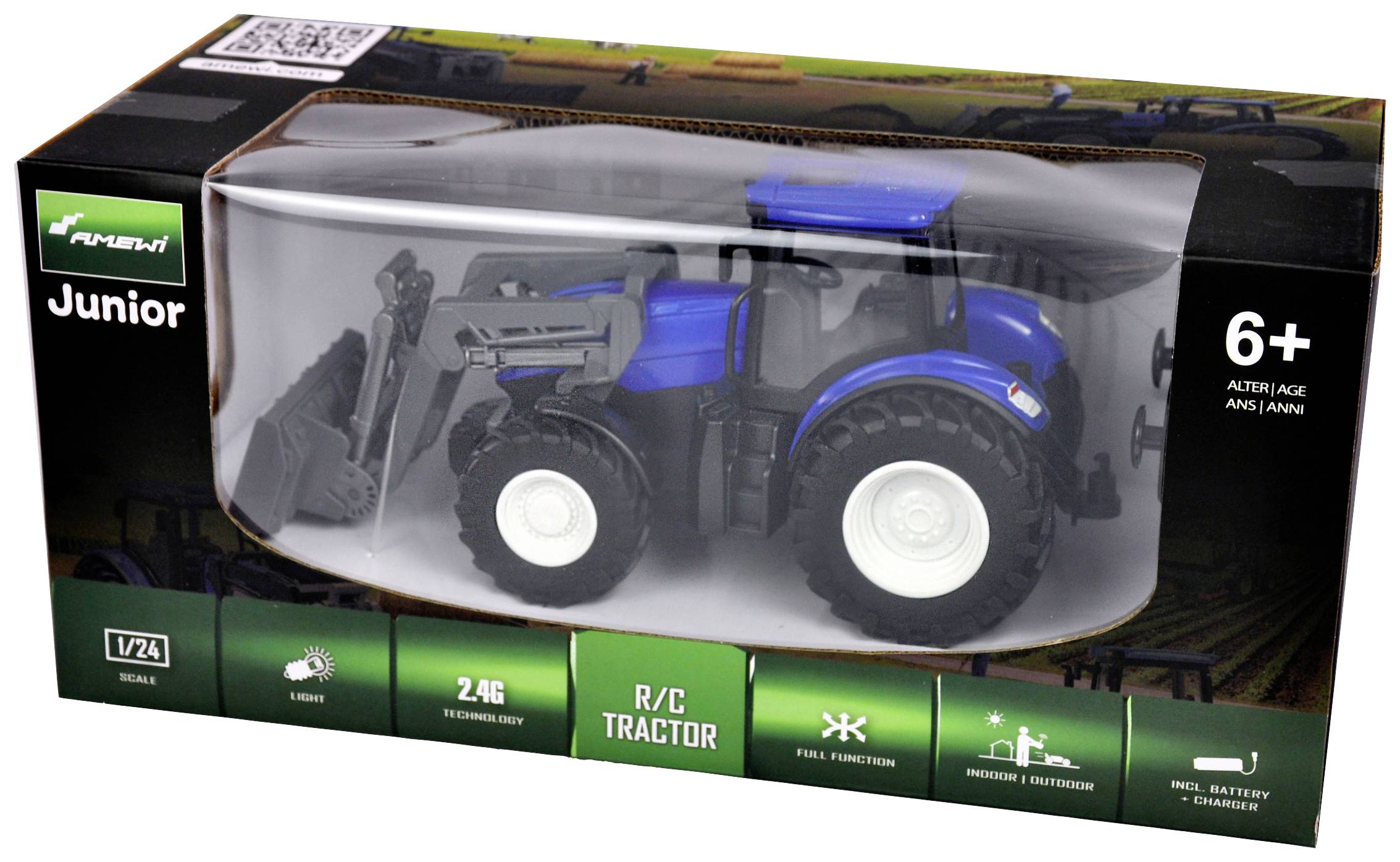 Amewi 1:24 RC Traktor Landwirtschaftsfahrzeug