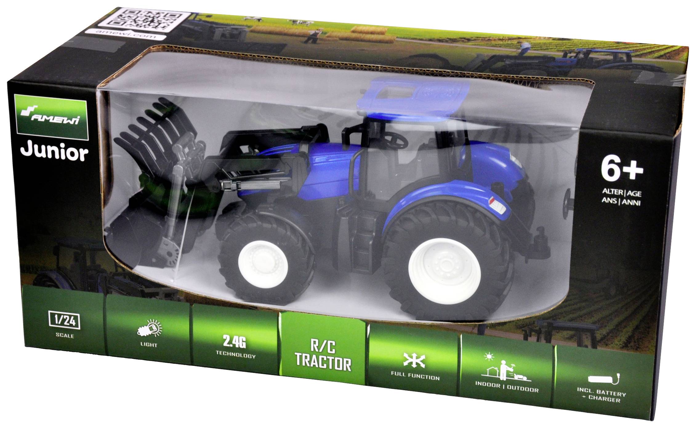 Amewi 1:24 RC Traktor Landwirtschaftsfahrzeug