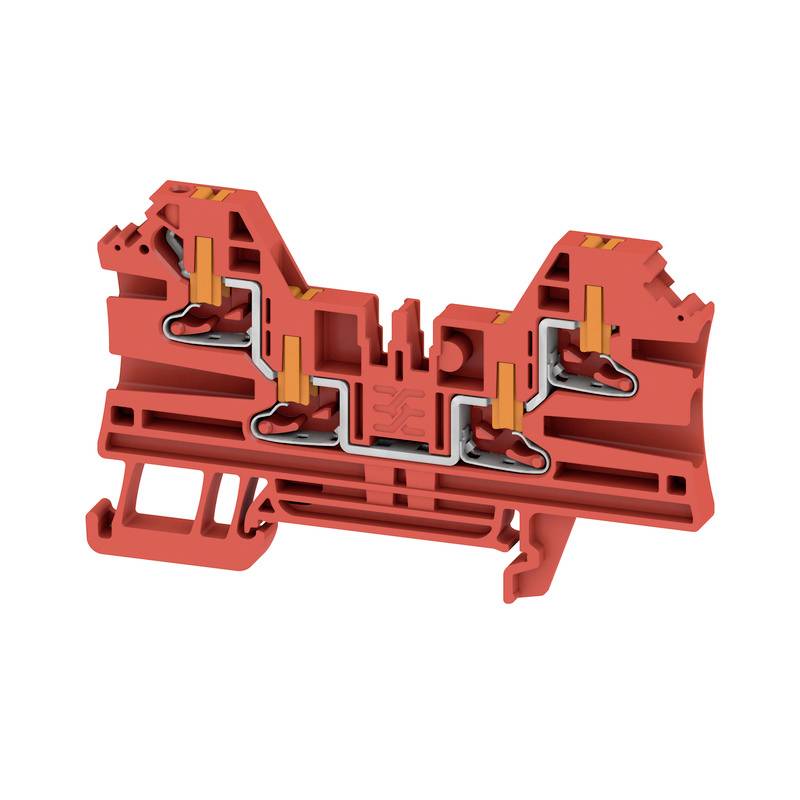 Weidmüller 2847490000 Durchgangsklemme Push-In-Klemme, Steckanschluss Rot 50St.