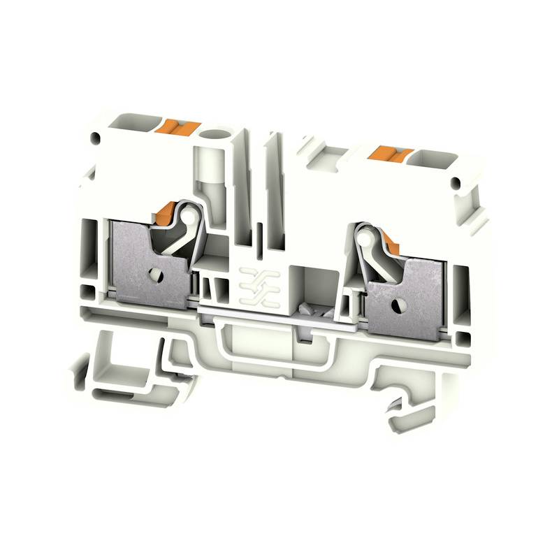 Weidmüller 2734160000 Schutzleiterklemme Push-In-Klemme, Steckanschluss Weiß 50St.