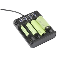 VOLTCRAFT BC4 Rundzellen-Ladegerät LiIon, NiMH Mignon (AA), Micro (AAA), Baby (C), Sub-C, 10440, 16 VOLTCRAFT BC4 Rundzellen-Ladegerät LiIon, NiMH Mignon (AA), Micro (AAA), Baby (C), Sub-C, 10440, 16