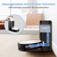 Medion MD 20004 Saug-und Wischroboter Schwarz, Silber mit Staubbeutel, mit Wischfunktion, kompatibel mit Amazon Alexa, kompatibel mit Google Home Medion MD 20004 Saug-und Wischroboter Schwarz, Silber mit Staubbeutel, mit Wischfunktion, kompatibel mit Amazon Alexa, kompatibel mit Google Home