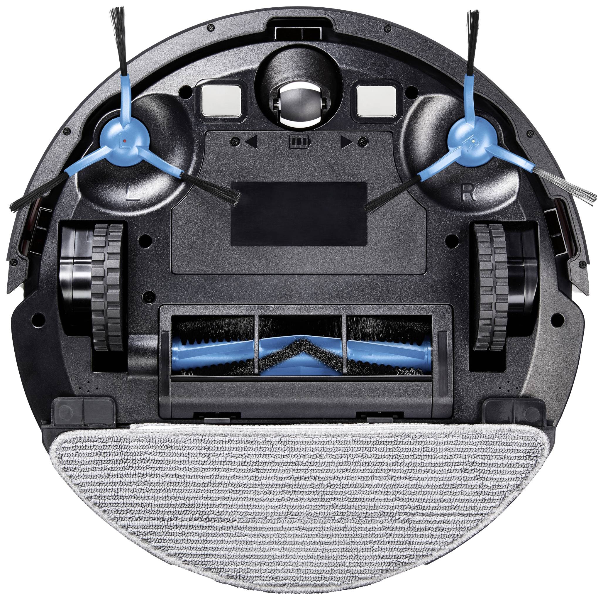 Medion MD 11415 Saug-und Wischroboter Weiß Sprachgesteuert, mit Staubbeutel, App gesteuert, inkl. Akku, mit Wischfunktion