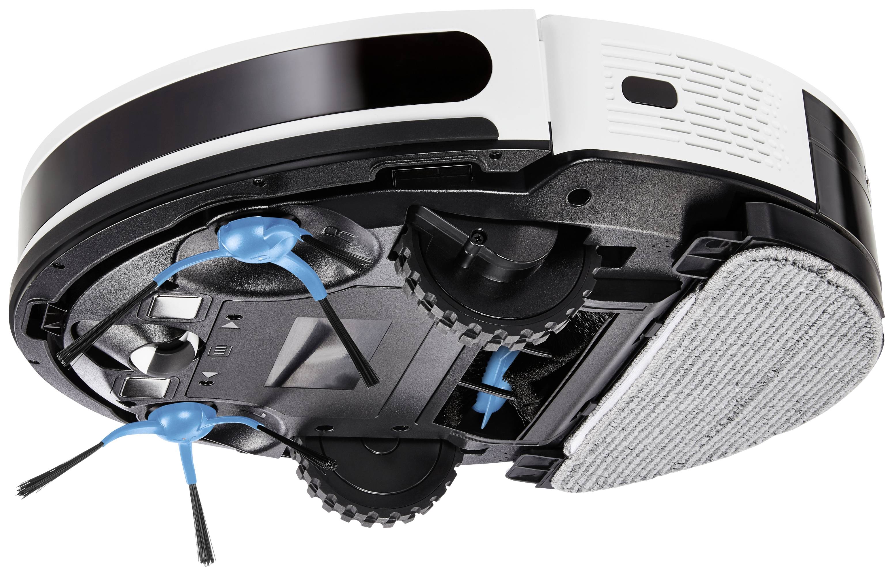 Medion MD 11415 Saug-und Wischroboter Weiß Sprachgesteuert, mit Staubbeutel, App gesteuert, inkl. Akku, mit Wischfunktion