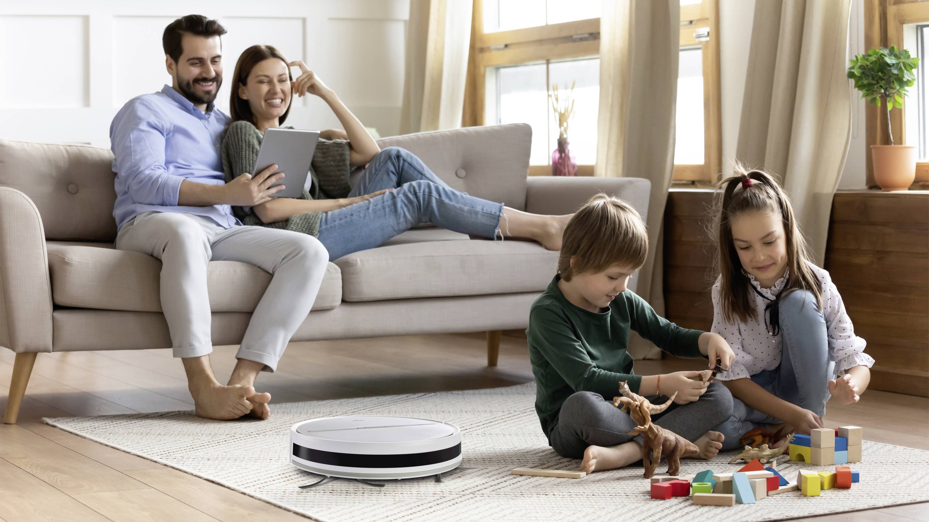 Medion MD 19719 Saugroboter Weiß App gesteuert