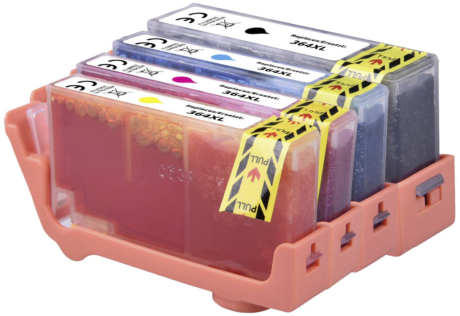 Renkforce Druckerpatrone ersetzt HP 364XL, N9J74AE, CN684AE, CB323EE, CB324EE, CB325EE Kompatibel Schwarz, Cyan, Magenta, Gelb