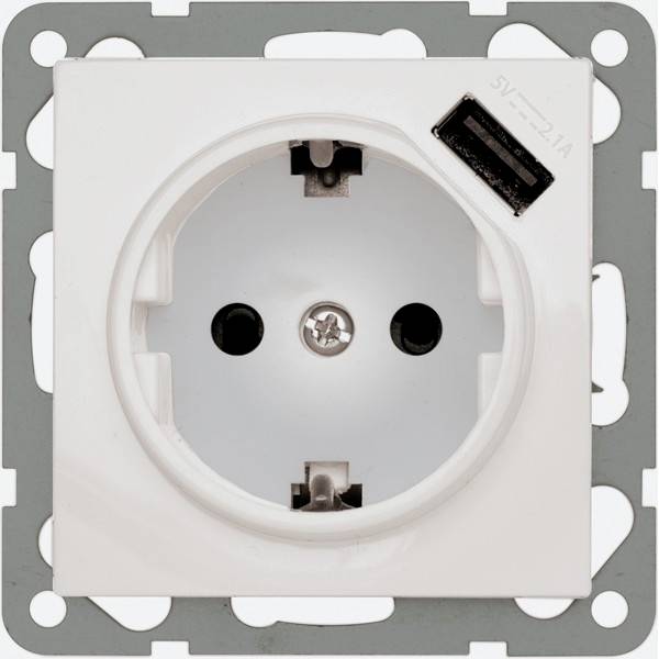 PEHA by Honeywell Einsatz USB-Steckdose Weiß 244061 1St.