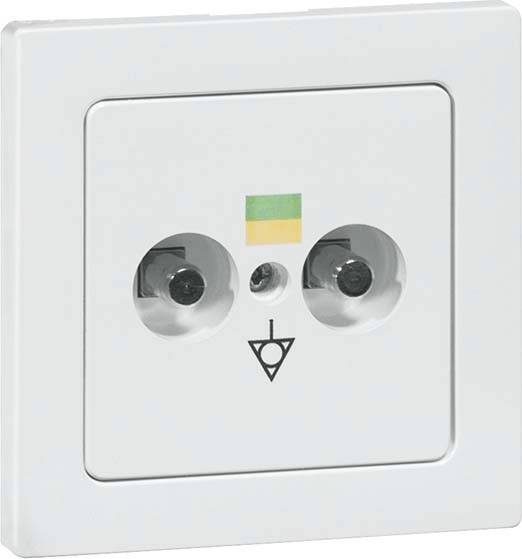 PEHA by Honeywell 2fach Komplett Potenzial-Ausgleichsstecker-Dose Weiß 845921 1St.