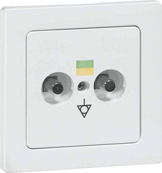 PEHA by Honeywell 2fach Komplett Potenzial-Ausgleichsstecker-Dose Weiß 846021 1St.