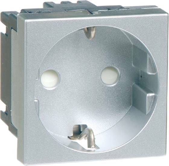 PEHA by Honeywell 1fach Einsatz Steckdose Aluminium 516111 1St.