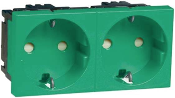 PEHA by Honeywell 1fach Einsatz Steckdose Grün 402611 1St.