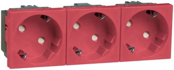 PEHA by Honeywell 1fach Einsatz Steckdose Rot 518011 1St.