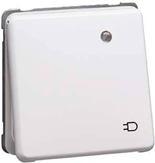PEHA by Honeywell Schutzkontakt-Steckdose mit Klappdeckel Weiß 482241 1St.