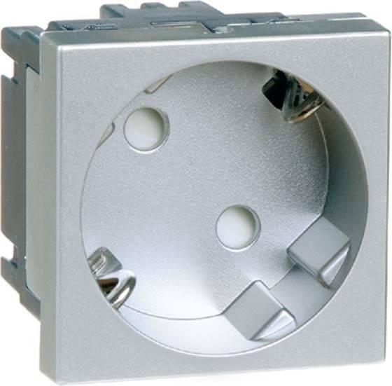 PEHA by Honeywell 1fach Einsatz Steckdose Aluminium 516511 1St.