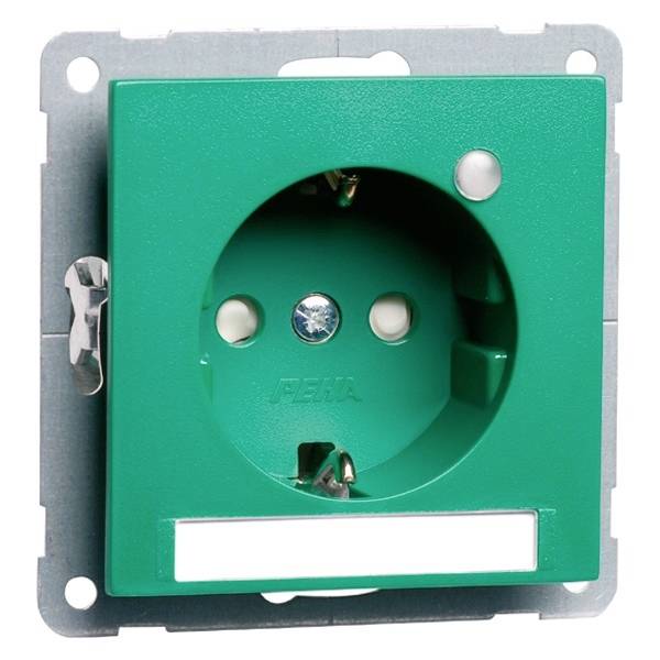 PEHA by Honeywell 1fach Einsatz Steckdose Grün 17711 1St.