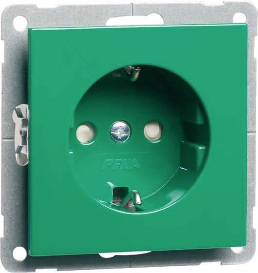 PEHA by Honeywell 1fach Einsatz Steckdose Grün 17821 1St.