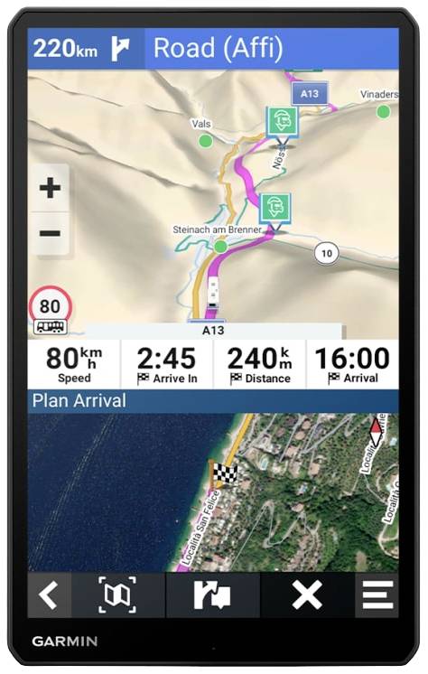 Garmin Camper 1095 MT-D Wohnmobil-Navi 25.7cm 10.1 Zoll Europa, Südafrika
