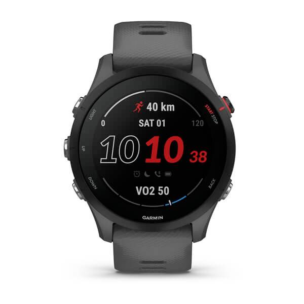 Garmin Forerunner® 255 Smartwatch 46mm Schiefer-Grau, Schwarz