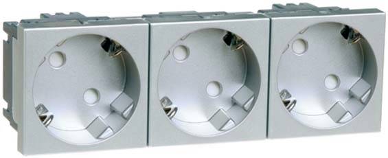 PEHA by Honeywell 1fach Einsatz Steckdose Aluminium 516711 1St.