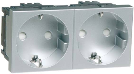 PEHA by Honeywell 1fach Einsatz Steckdose Aluminium 516211 1St.