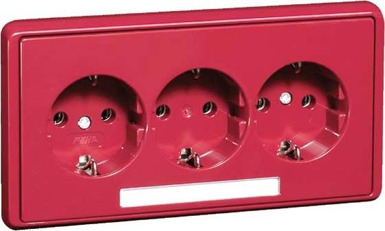 PEHA by Honeywell 1fach Komplett Steckdose Rot 798611 1St.