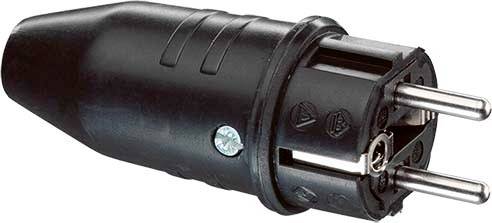 ABL Sursum 1149190 Schutzkontaktstecker 250V Schwarz IP44